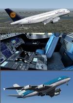 FSX/P3D>v4 Airbus 380-800 Multi Livery pack