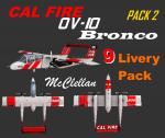 FSX/P3D Aerosoft OV-10 CAL FIRE TexturesPack 2