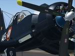 FS2004  ALPHA BLEU CIEL French Chance Vought F4U-7 Corsair Package.