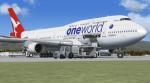 Boeing 747-48E Qantas One World with VC