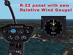 FS2002
                  Robinson R-22B panel.