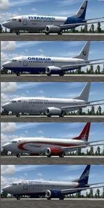 FSX/P3D 4 & 3 Native Boeing 737-500 Russian Package updated