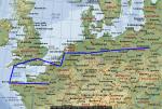 FS2004 North Sea Europe Flight Plans in Spanish