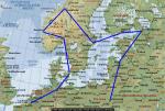 FS2004 North Sea Europe Flight Plans in Spanish