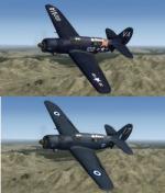 FSX/P3D Curtiss Helldiver  SB2C 3 livery pack