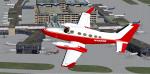 FSX Cessna 414A Chancellor red and white N4869R Textures