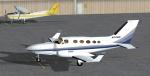 FSX Cessna 414A Chancellor blue and white N749W Textures