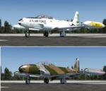 Lockheed T-33A Multiple livery Package for FSX and P3D4