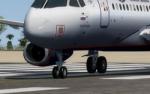 Sukhoi SSJ100-95 Aeroflot front wheel fix