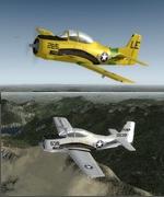 P3D V3 & 4 / FSX North American T-28 Trojan 3 livery Package