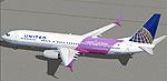 FS2004 United Airlines "March of Dimes" Boeing 737-900ER
