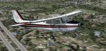 Cessna 172 Skyhawk Red and Black Textures