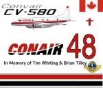 FSX/P3D Conair CV-580 fleet repaint V2.0