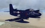 FSX Douglas A2D-1 Skyshark with updated panels