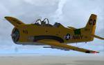 FSX North American T-28 Texan with updated panels