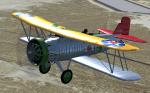 FSX Curtiss F8C Helldiver with updated panels