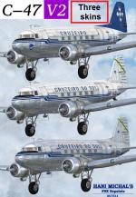 FSX C-47 Skytrain v2 Cruzeiro do Sul Textures