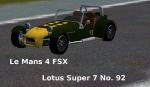 Le Mans 4 FSX Lotus Super 7