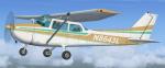 FSX default Cessna 172 Tan/Wt N8643L Textures
