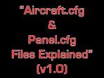 Aircraft.cfg & Panel.cfg Files Explained (v1.0)