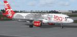 FSX/P3D Airbus A320-214 Air Asia- 100th Dragon Package