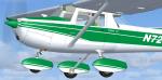 FSX Cessna 152  Green and White Textures