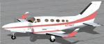 FSX Cessna 414A Chancellor pink, gray, and white N3768T Textures