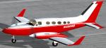 FSX Cessna 414A Chancellor red and white N4869R Textures