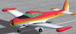 FSX North American Navion Rangemaster red-orange-yellow N7532T Textures