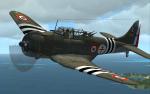 FSX Douglas Dauntless with new panels