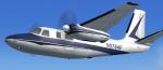 FSX/FS2004 Aero Commander 560 and 680 repaint textures blue and white N5784F Textures