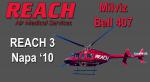 FSX/P3D Milviz Bell 407 Reach Air Medical Repaint Pack