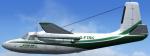 FSX Aero Commander 520 green and white British G-FTRK Textures
