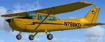 FSX default Cessna 172 Cub Yellow N758KD Textures