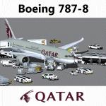 FS2004 Qatar Boeing 787-8 AGS-G4e.