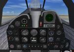 FSX Douglas A2D-1 Skyshark with updated panels