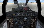 FSX F-84F Thunderstreak with updated panels