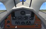 FSX Curtiss F9c Sparrowhawk with updated panels