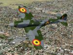 FSX/FS2004 Spitfire Mk XIV clipped bubbletop