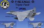 FS2004
                  Boeing F-15C Eagle USAF 57th FIS/35th WG 'Triple-Pack' Photoreal
                  Textures only.