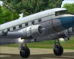 Spike's DC-3 with Engine Fire Effects