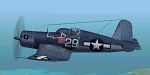 Reproduction
            of the stock F4U flown by the VF17 Jolly Rogers Ira "Ike" Kepford.