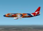 Qantas
                  737-800 "Yananyi Dreaming".